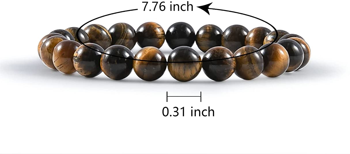 Healing Crystals Handmade 8mm Round Beads Stretch Bracelet