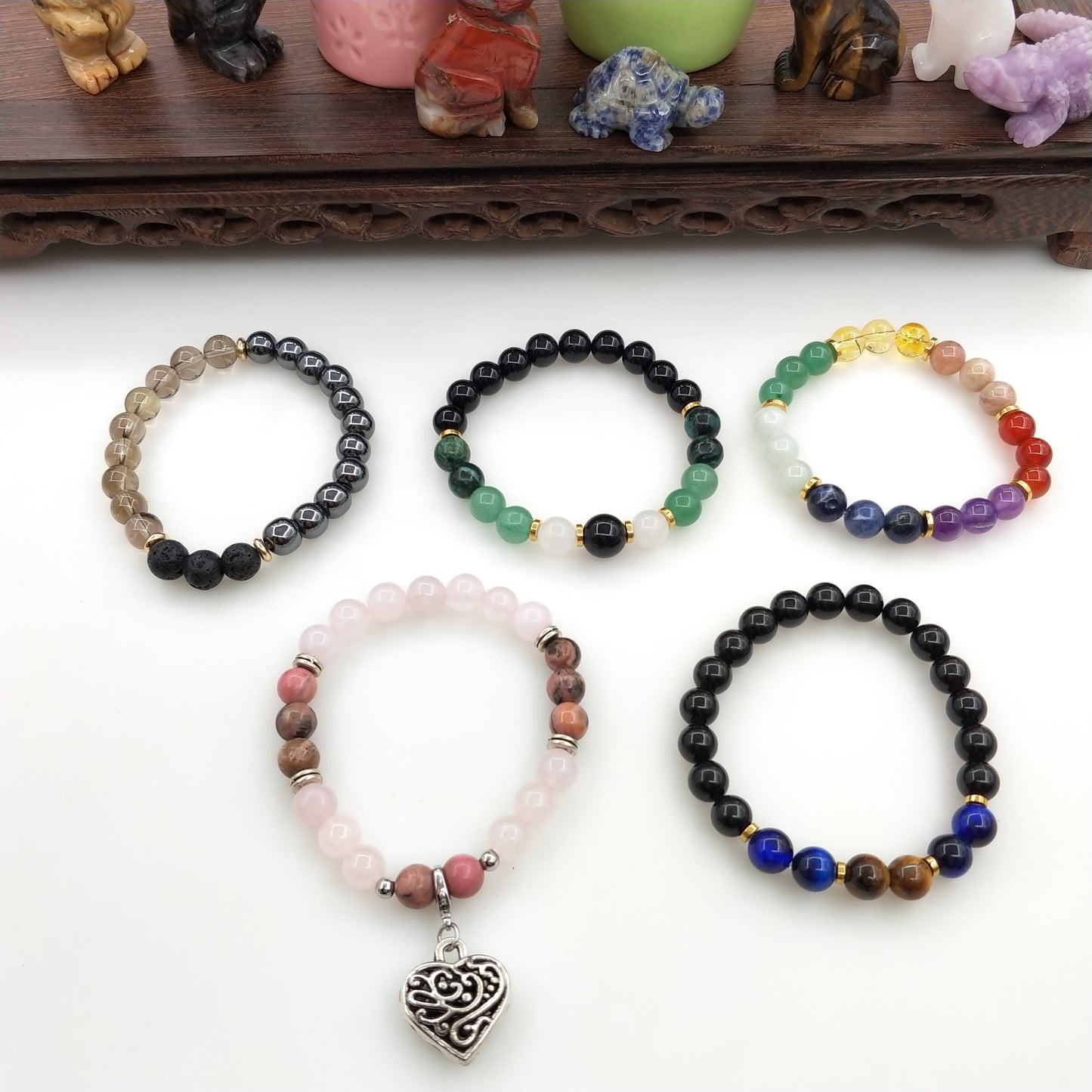 7 Chakra stone bracelet