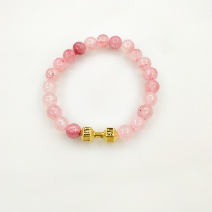 dumbbell gemstone bracelet