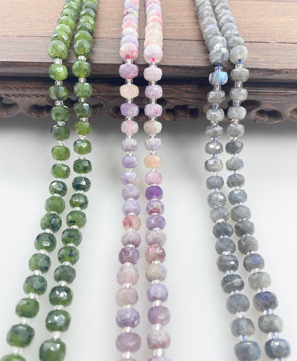 ----DIY 8*6 facted gemstone beads-tt