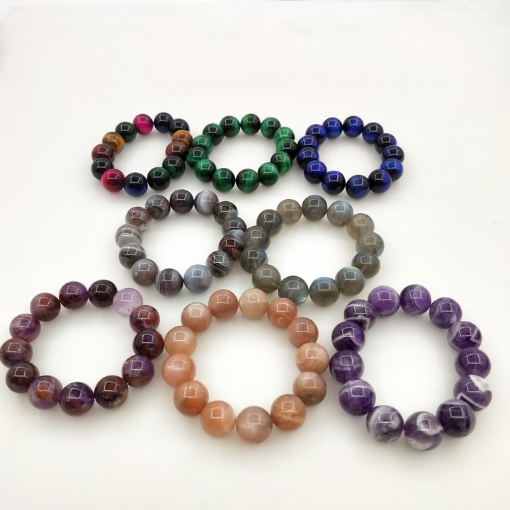 natural crystal bracelet 14mm