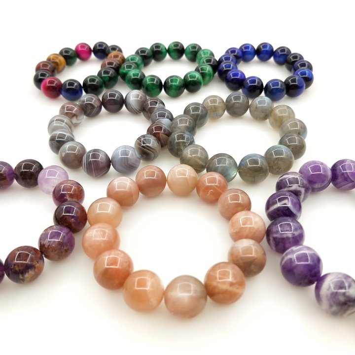 natural crystal bracelet 14mm