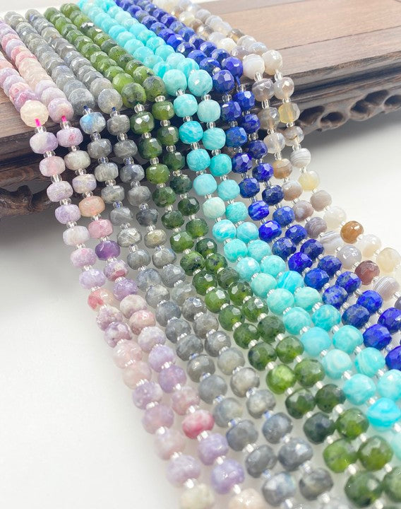 ----DIY 8*6 facted gemstone beads-tt