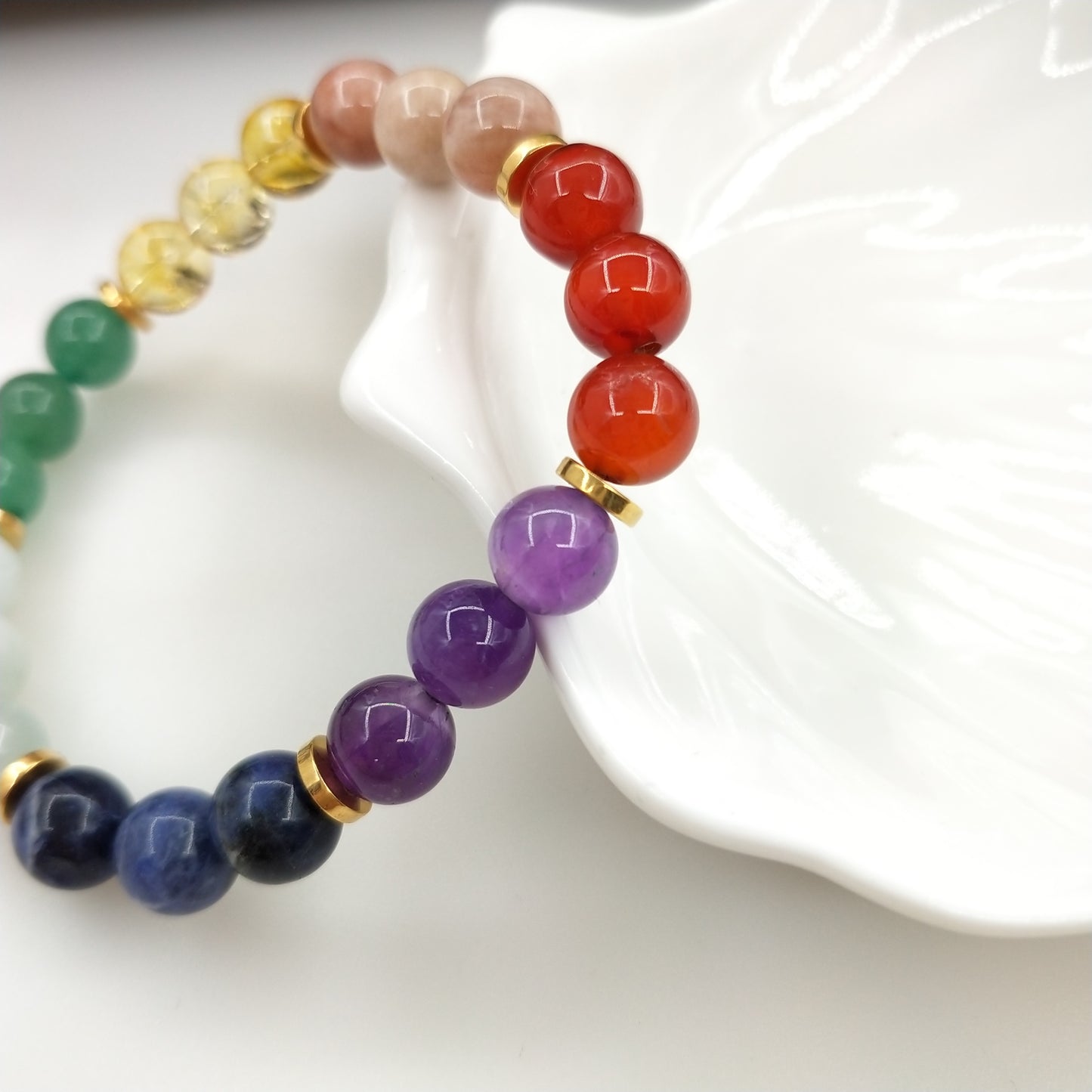 7 Chakra stone bracelet