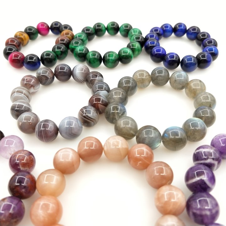 natural crystal bracelet 14mm