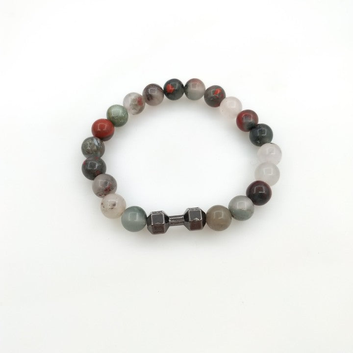 dumbbell gemstone bracelet