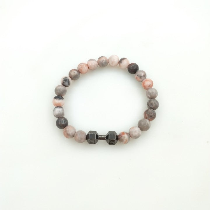 dumbbell gemstone bracelet