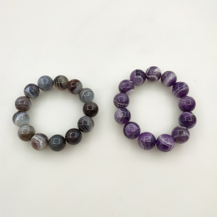 natural crystal bracelet 14mm