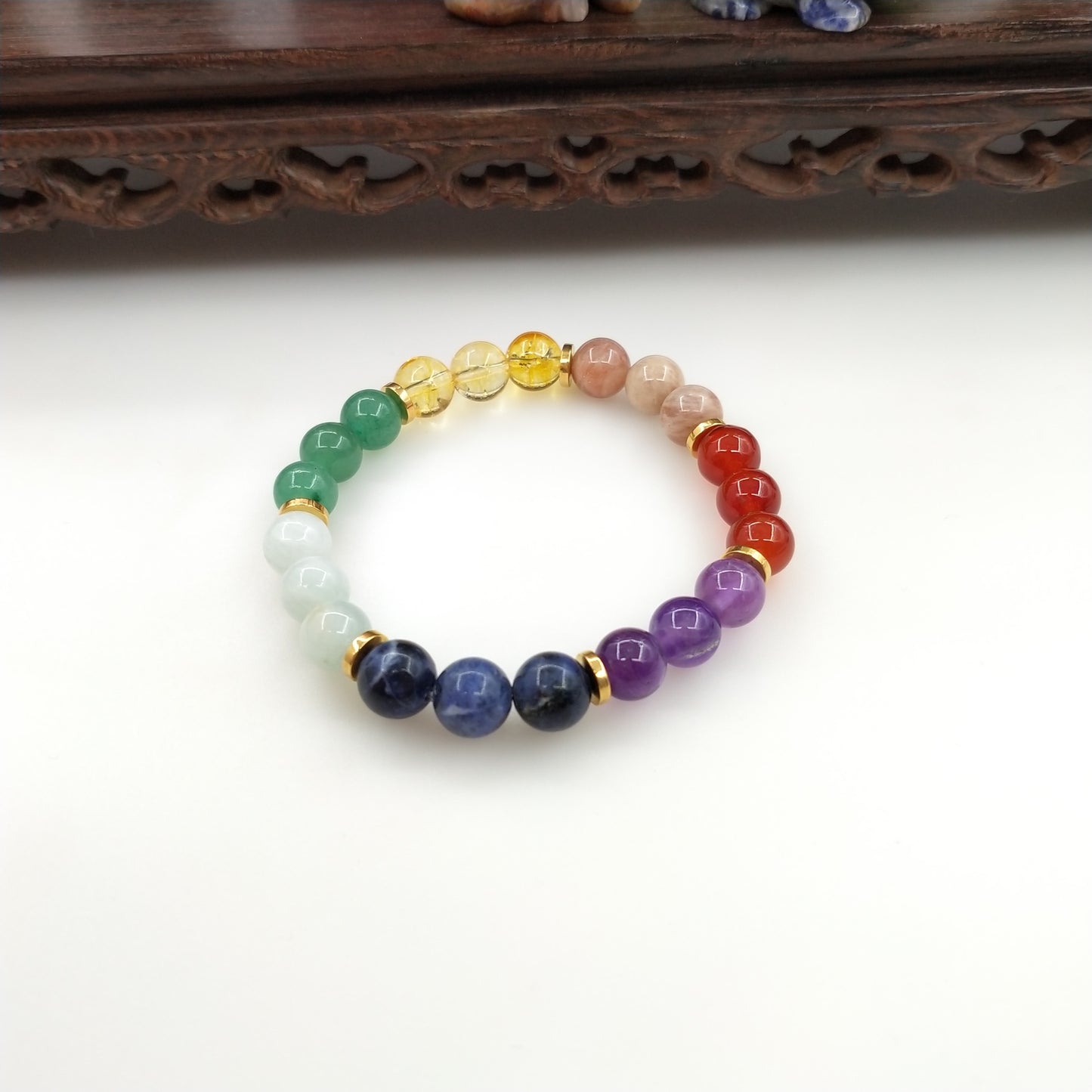 7 Chakra stone bracelet