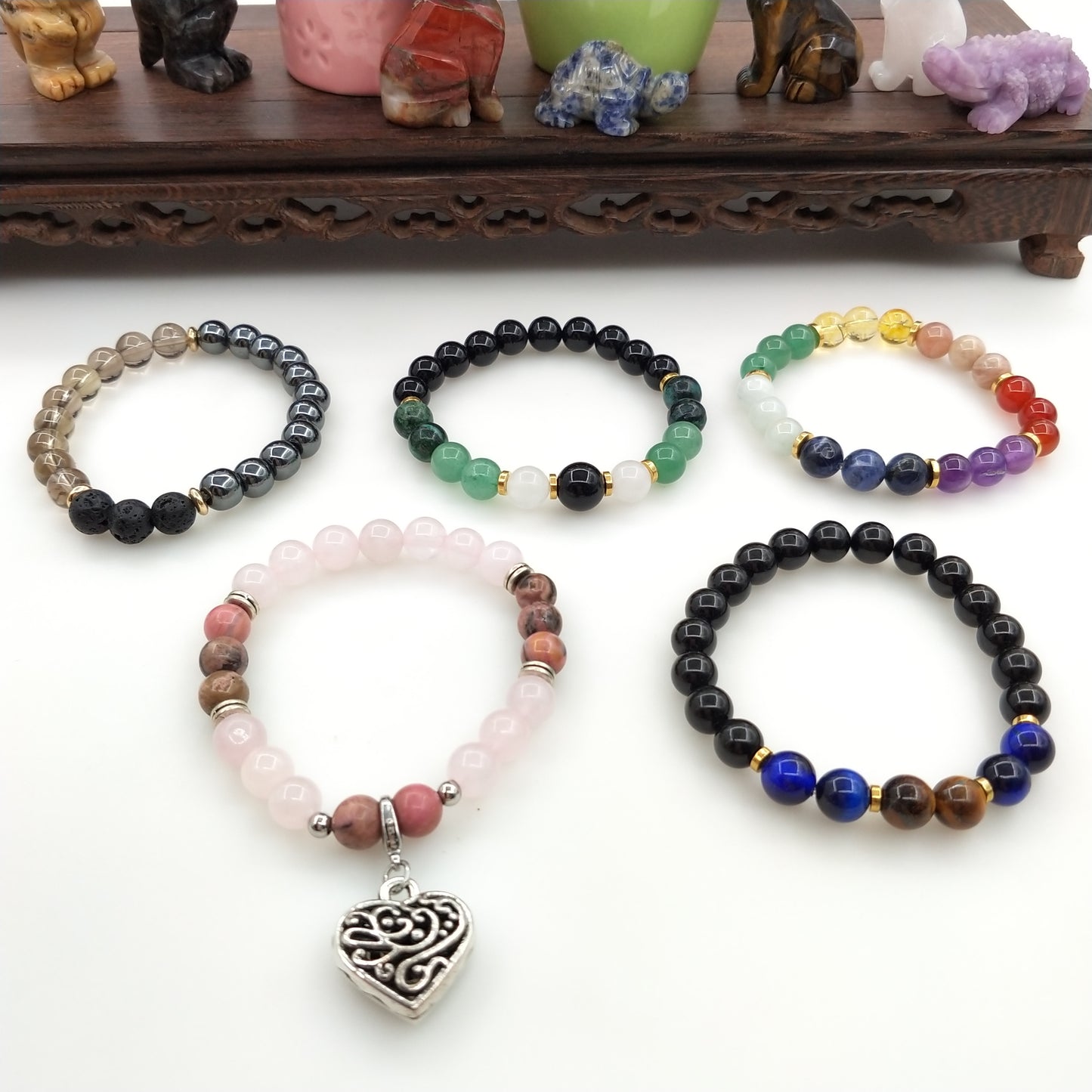 7 Chakra stone bracelet
