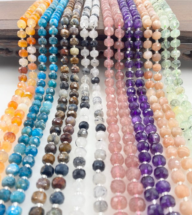 ----DIY 8*6 facted gemstone beads-tt