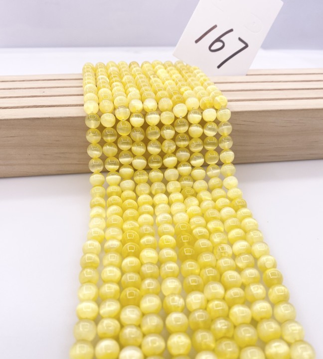 ------#114-#127 yellow color natural gemstone loose beads
