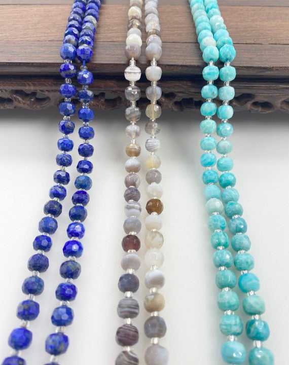 ----DIY 8*6 facted gemstone beads-tt