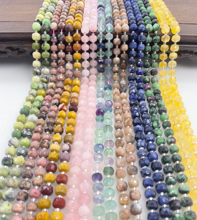 ----DIY 8*6 facted gemstone beads-tt