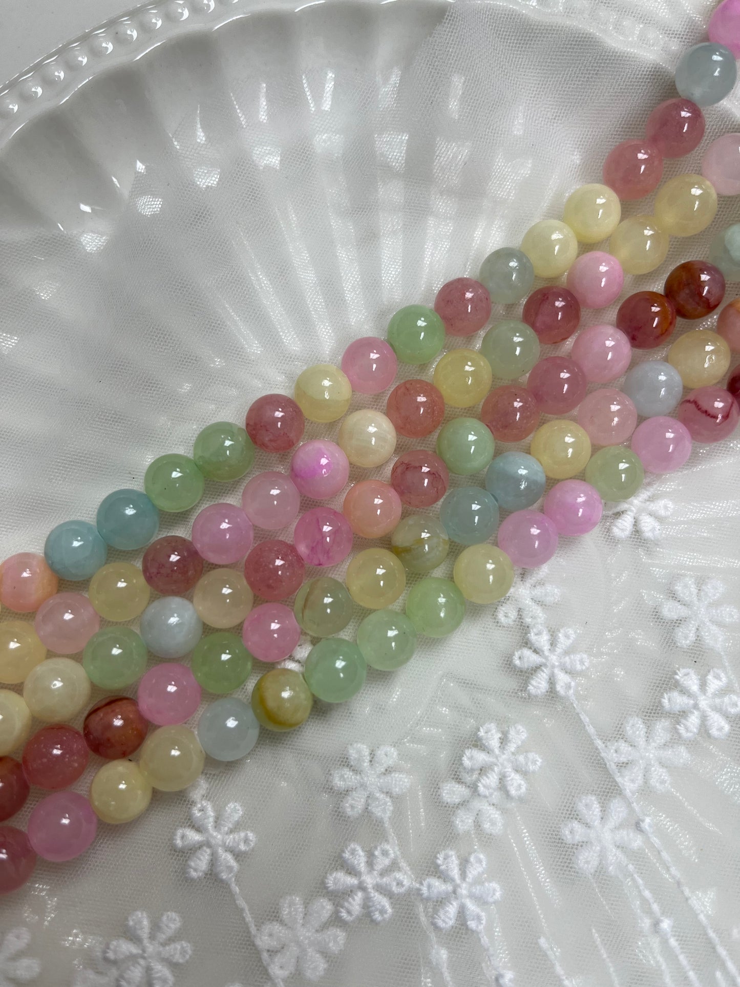 6mm 8mm 12mm DIY round Loose Beads Spring&Summer jewelry making