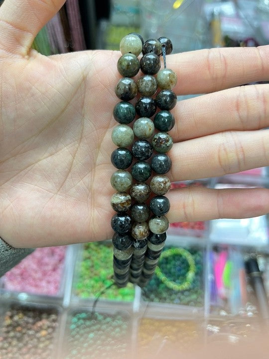 ----loose beads 8mm Golden mica