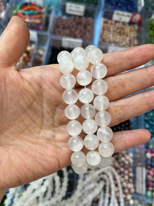 ----DIY white calcite 6mm 8mm 10mm-tt