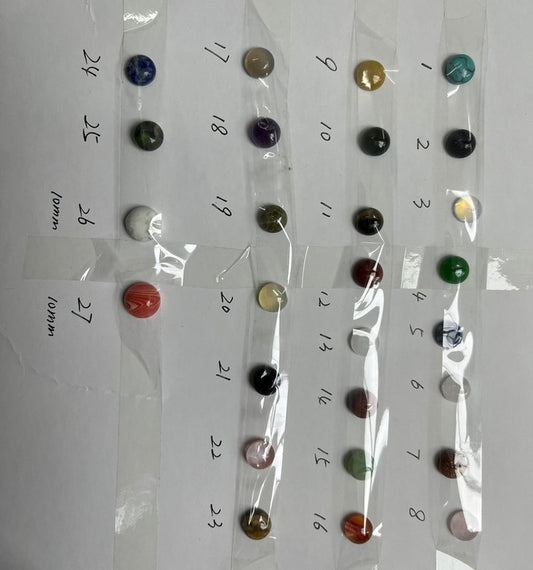 ----DIY Half flat stone accessories