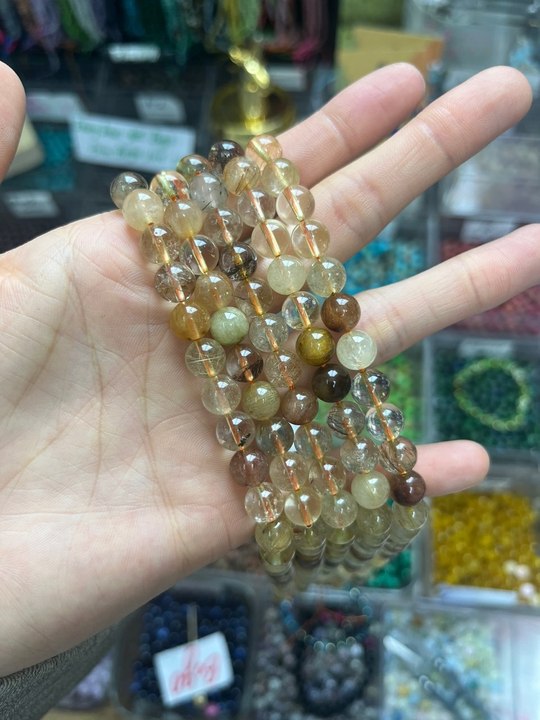 ----loose beads 8mm Colorful rutilated