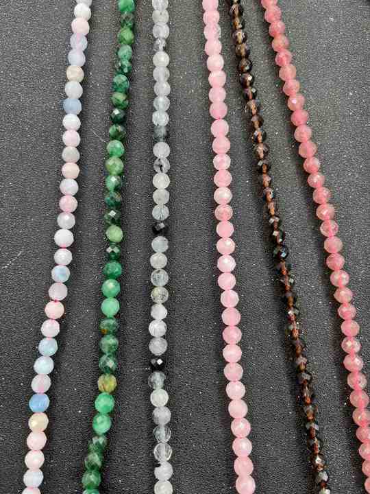 -----DIY 6mm faceted gemstone beads