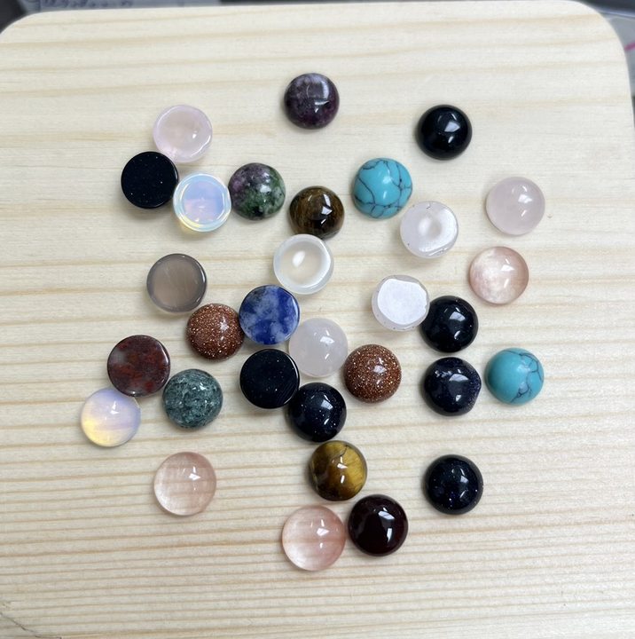 ----DIY Half flat stone accessories