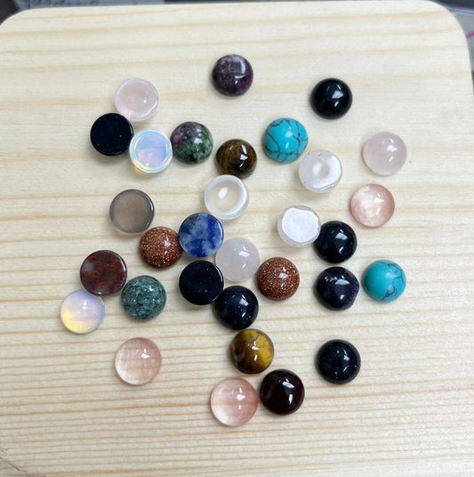 ----DIY Half flat stone accessories