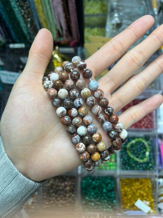 ----loose beads Russia agate. 8mm