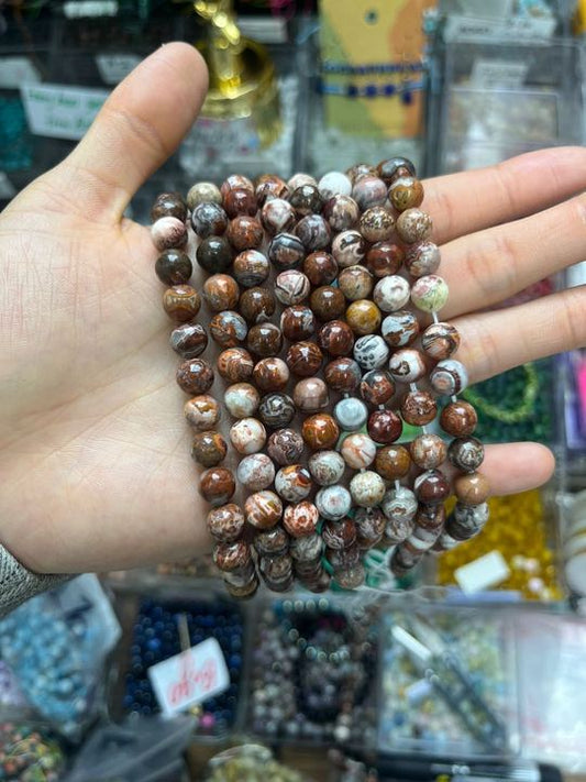 ----loose beads Russia agate. 8mm