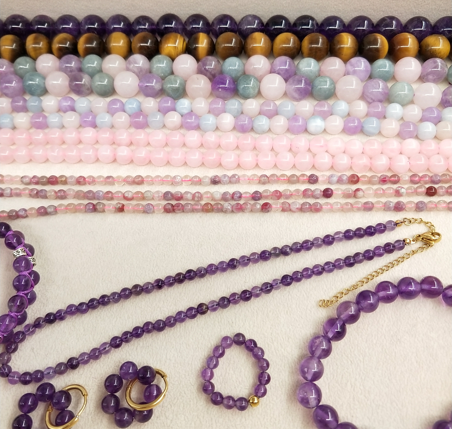 -----Natural crystal bracelet custom design