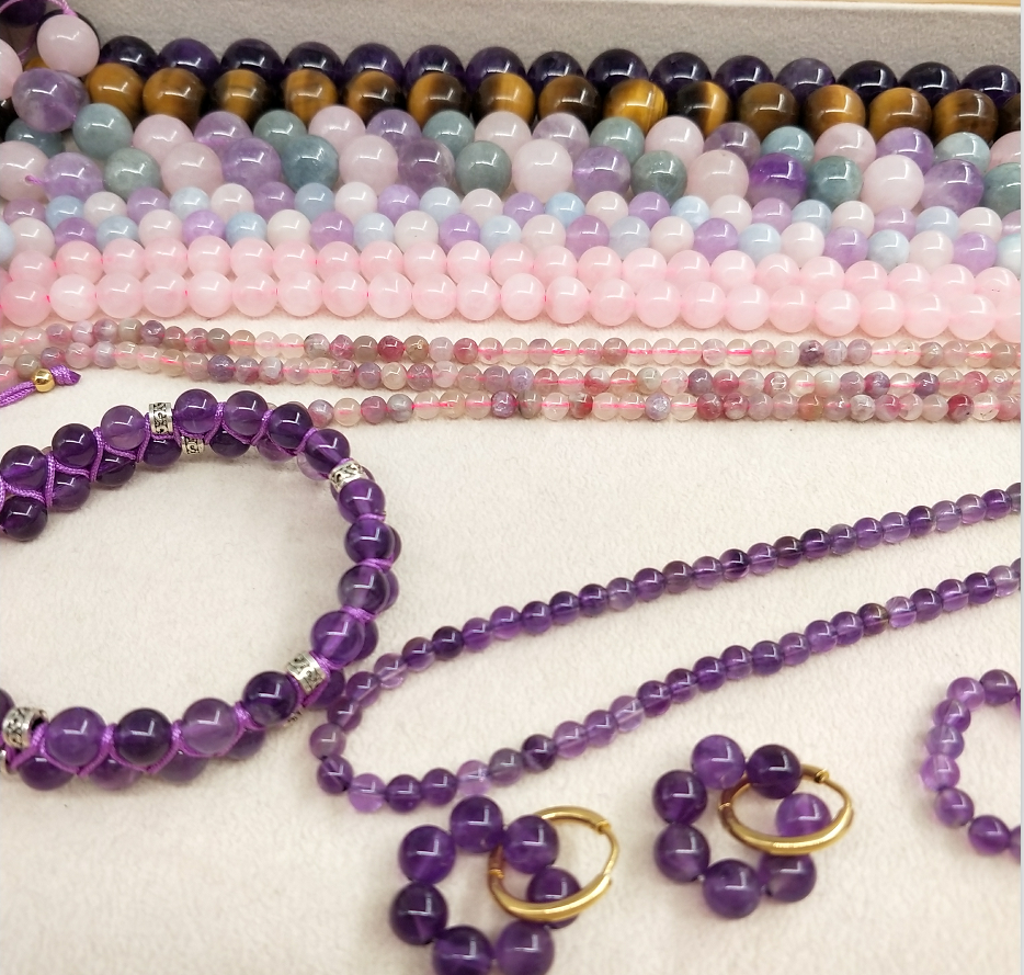 -----Natural crystal bracelet custom design