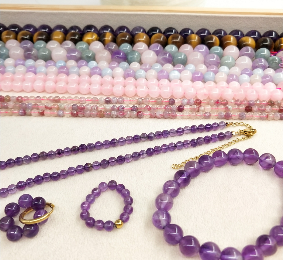 -----Natural crystal bracelet custom design