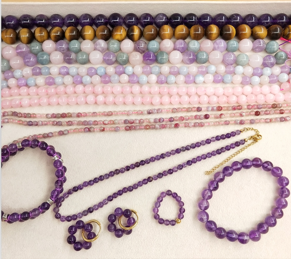 -----Natural crystal bracelet custom design