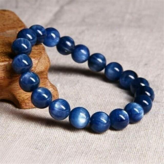 Blue Tigers Eye Bracelet for Stress Relief & Wealth Attraction