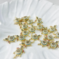 -----DIY copper with zircon spacer charms