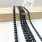 ------#65-#82 black color natural gemstone loose beads