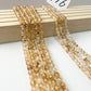 ------#114-#127 yellow color natural gemstone loose beads