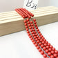 ------#B1-#B48 normal dark pink color  loose beads
