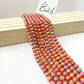 ------#B1-#B48 normal dark pink color  loose beads
