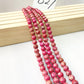 ------#B1-#B48 normal dark pink color  loose beads