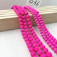 ------#B1-#B48 normal dark pink color  loose beads