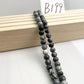 ------#B162-#B201 normal black and grey color  loose beads