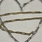 Stainless Steel Paper Clip Link Chain Necklace 14K Gold Plated Punk Chains Choker Necklace For Women