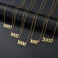 Old English Birthdate Necklace