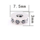 ----10pcs DIY copper+ zircon spacer bracelet accessory