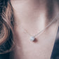 Classic Stainless Steel Birthstone Necklace Choker Women Jewelry