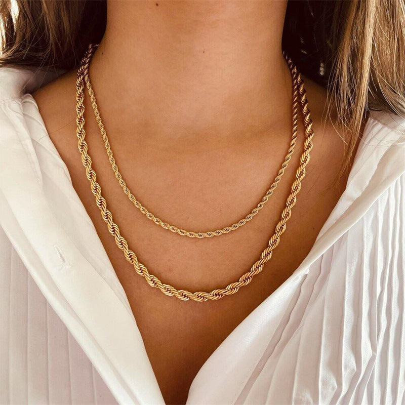 3mm 4mm stianless steel necklace chain