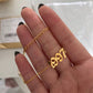 Old English Birthdate Necklace