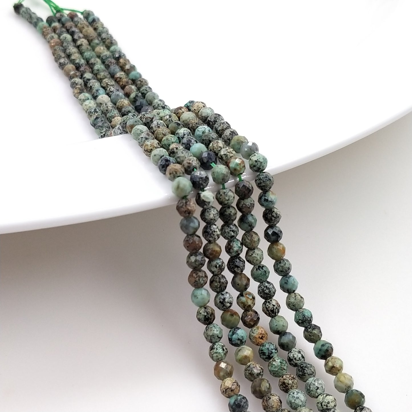 -----4mm faceted natural beads