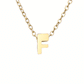 minimalist letter necklace