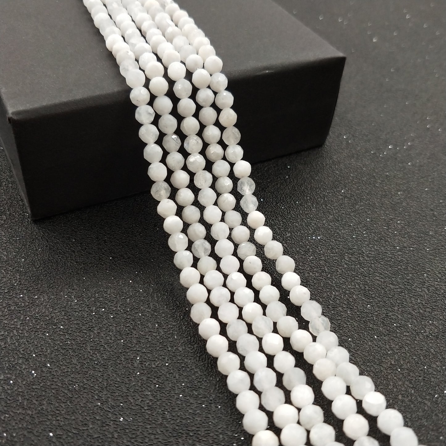 -----4mm faceted natural beads